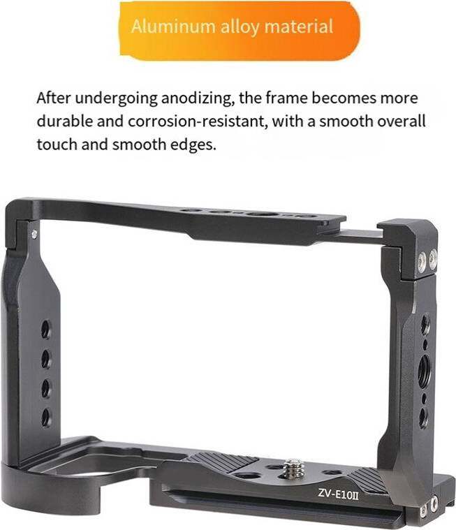 ZV-E10 II Alloy Rabbit Cage Rig Handle Stabilizer Set