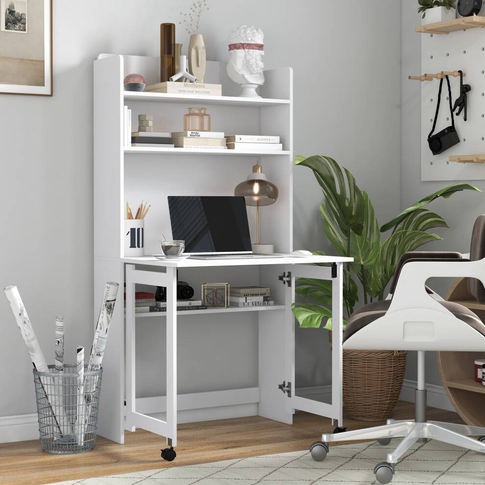 Homcom Foldable Desktop Writing Desk