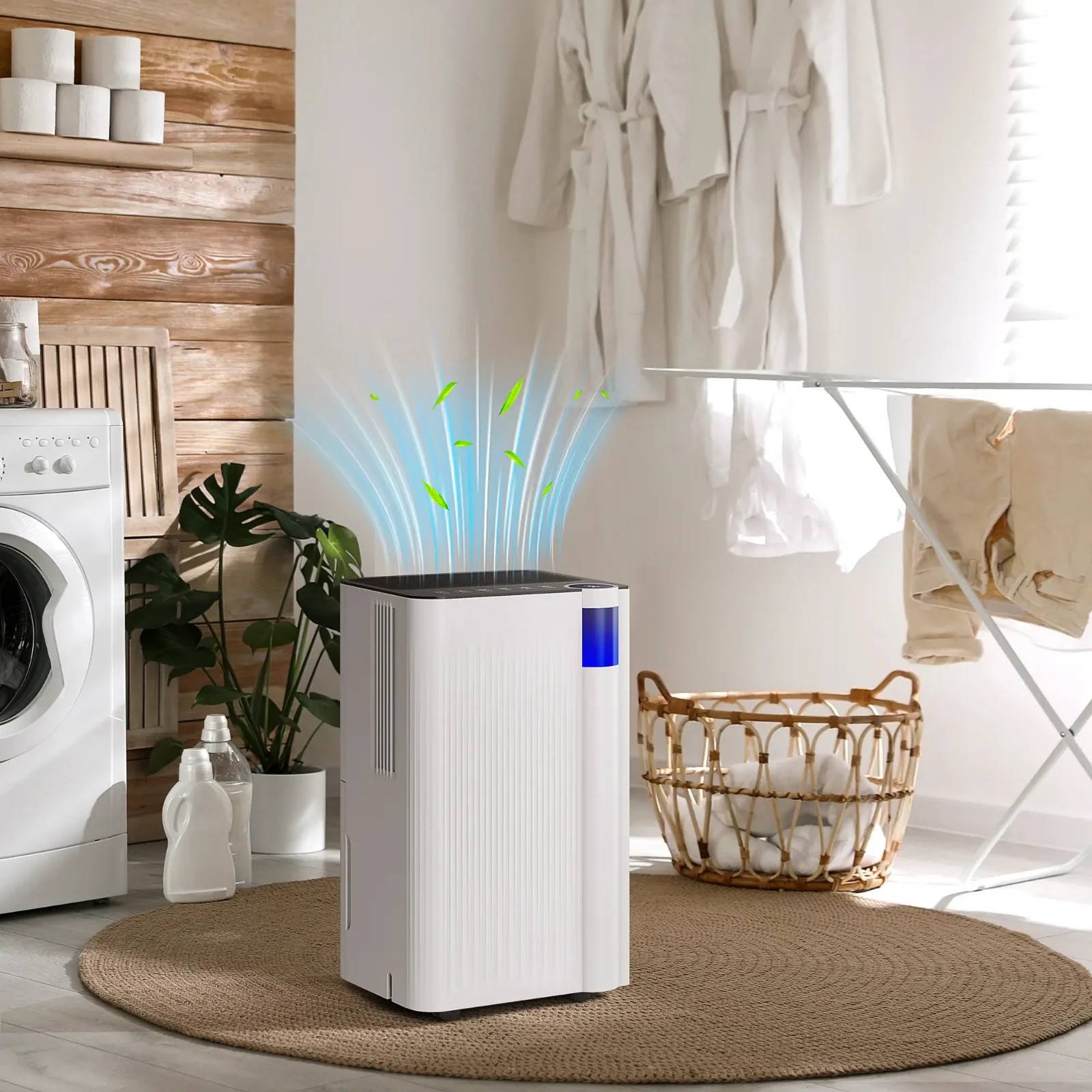 12l dehumidifier Homcom 12L Dehumidifier With Filter Auto Defrost Children Lock