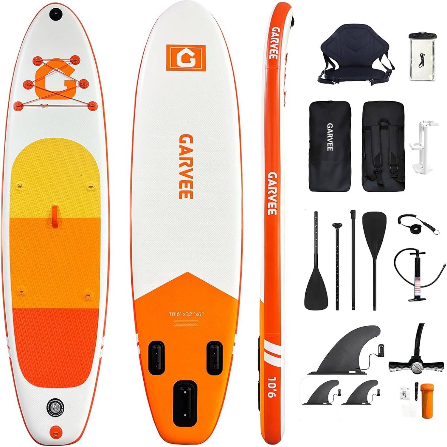 Inflatable paddle board Garvee Inflatable Paddle Board 33.6 Inch Wide 6 Inch