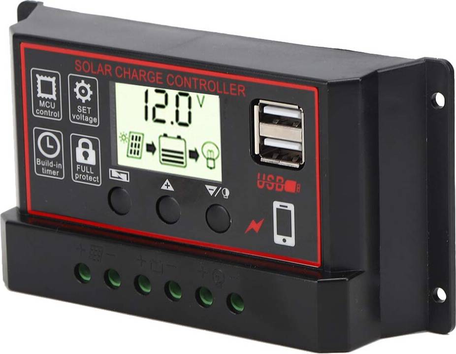 Solar Charge Controller 5.3 x 2.7 Inch