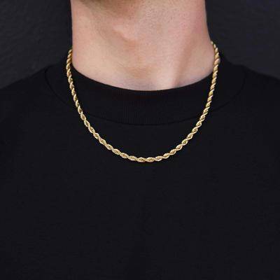 Rope chain 18k GLD 18k Vermeil Rope Chain Yellow Gold