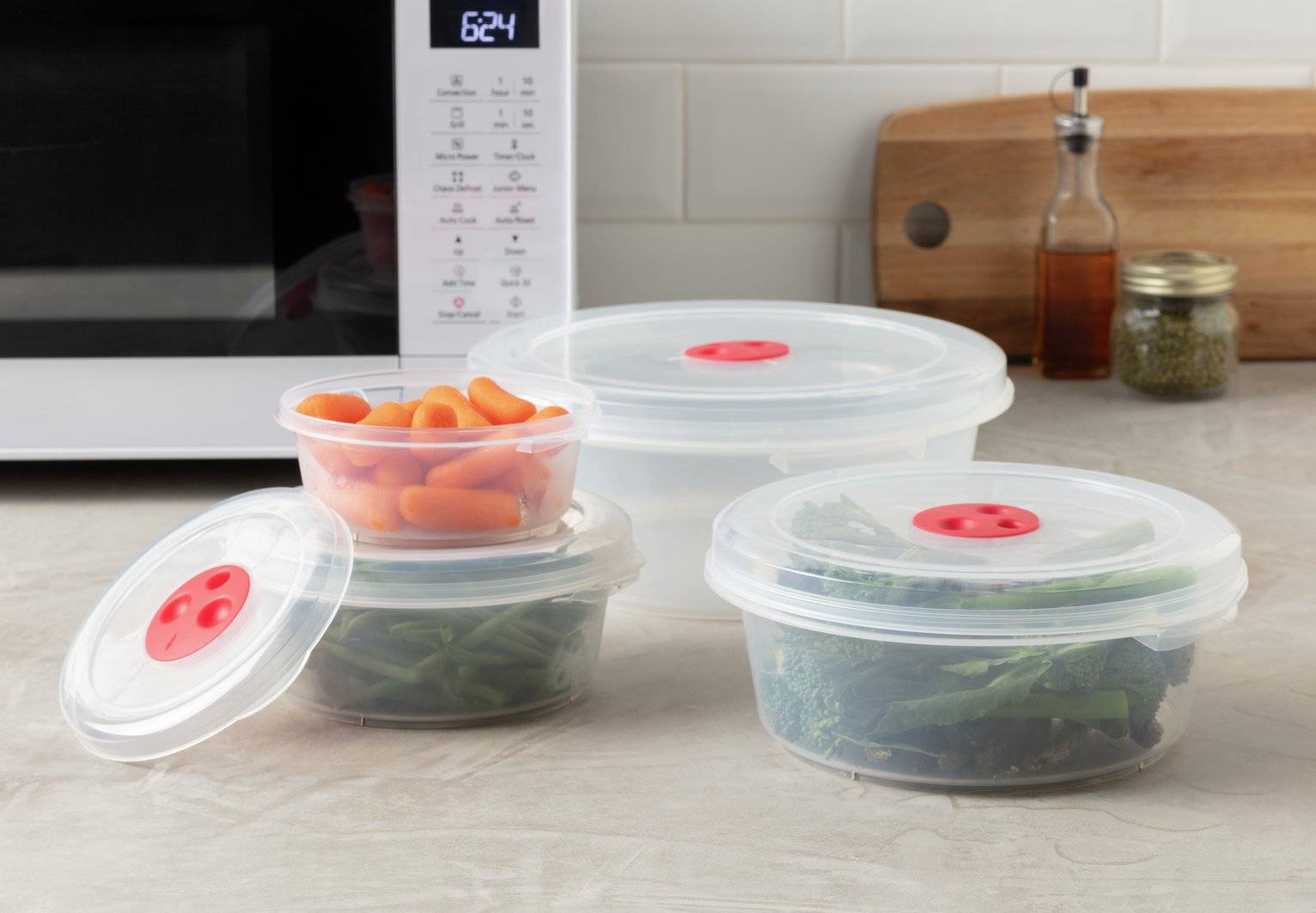 Argos Home Microwave Food Containers Food Container 4pcs