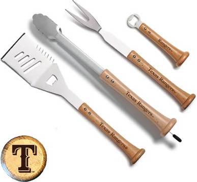 Bbq tools set Baseball BBQ Texas Rangers Home Run Grill Set