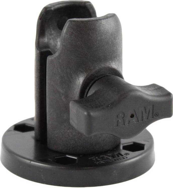 RAM Mounts Single Socket Arm Round Swivel Plate