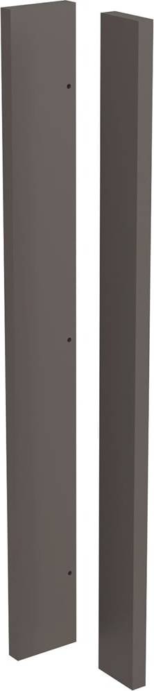 KitchenKIT Flatpack J-Pull Corner Post Matt Graphite