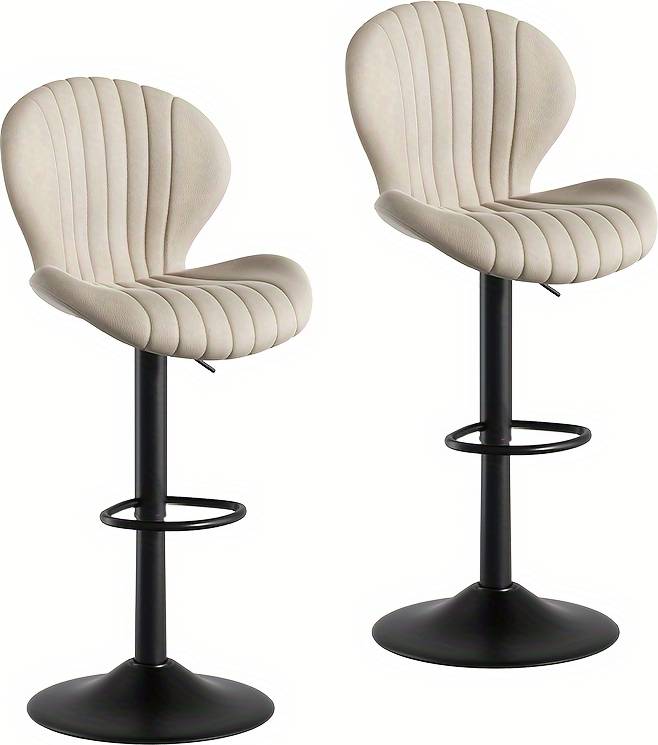 Temu Adjustable Swivel Stools Set Bar Stool