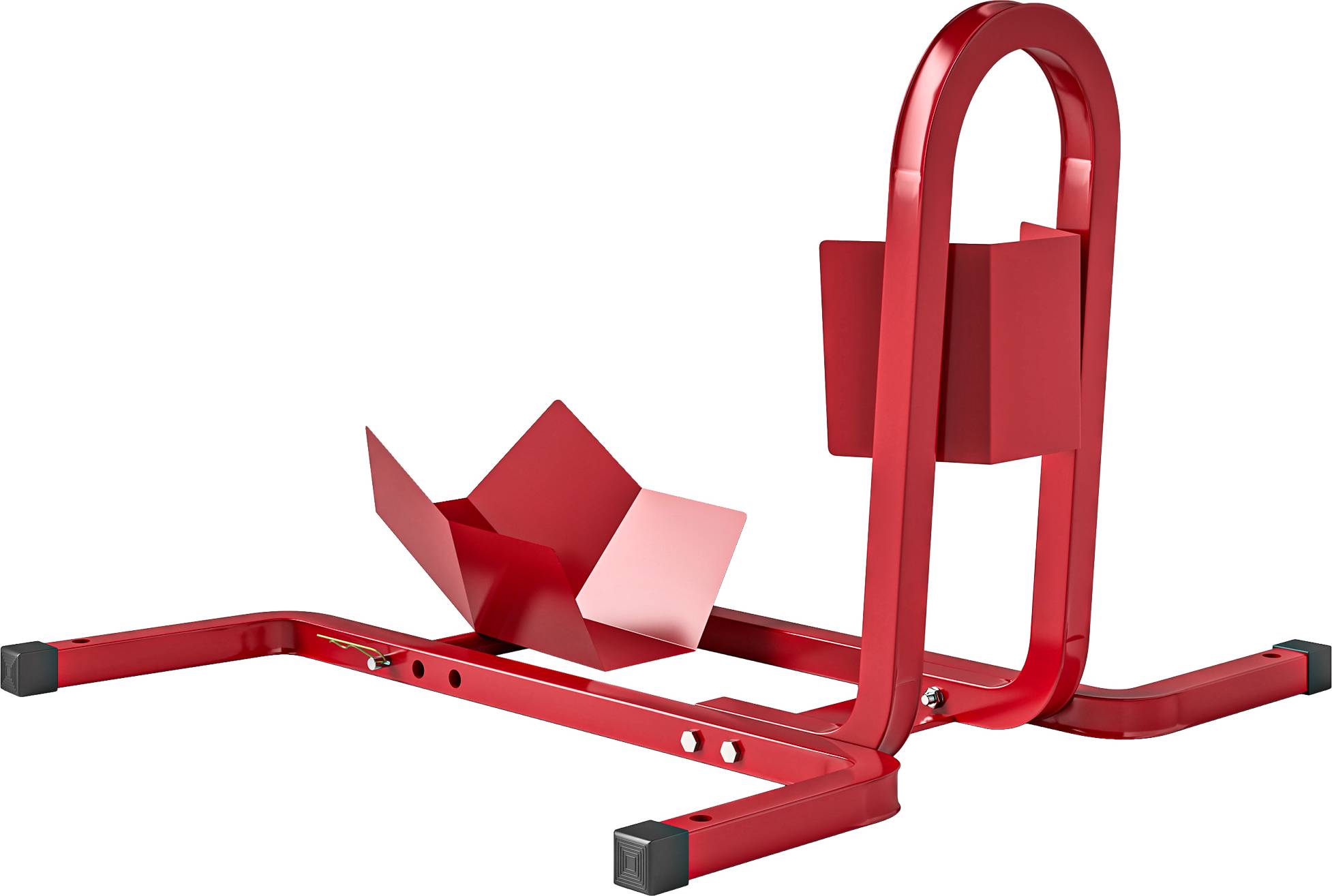 Homcom Metal Motorcycle Motorbike Wheel Chock Stand System