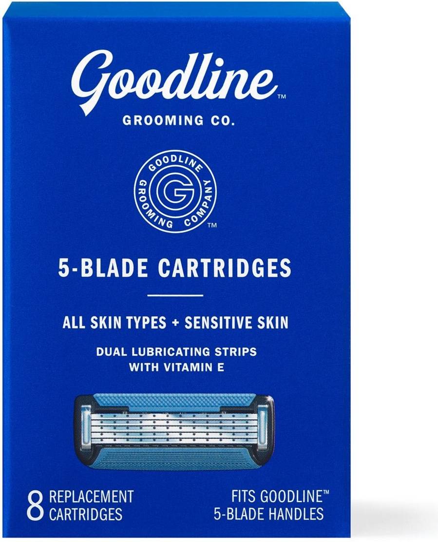 Shaving razor blade 5-Blade Razor Blade Refills 8 Ct
