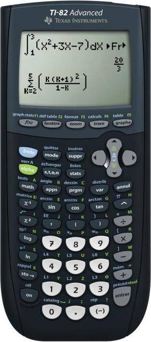 Rechner Texas Instruments TI-82 Advanced Wissenschaftlicher Rechner