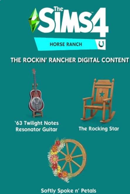 The Sims 4 Horse Ranch Rockin Rancher Pre-Order Bonus DLC