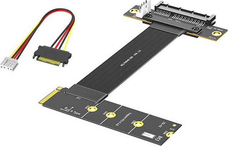 NVMe to PCI-E 4.0 X4 Riser Cable