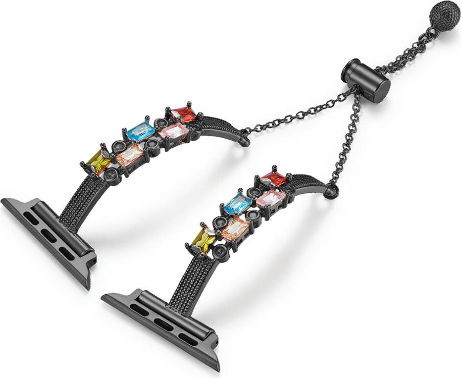 Colored Square Rhinestones Watch Band Apple Watch