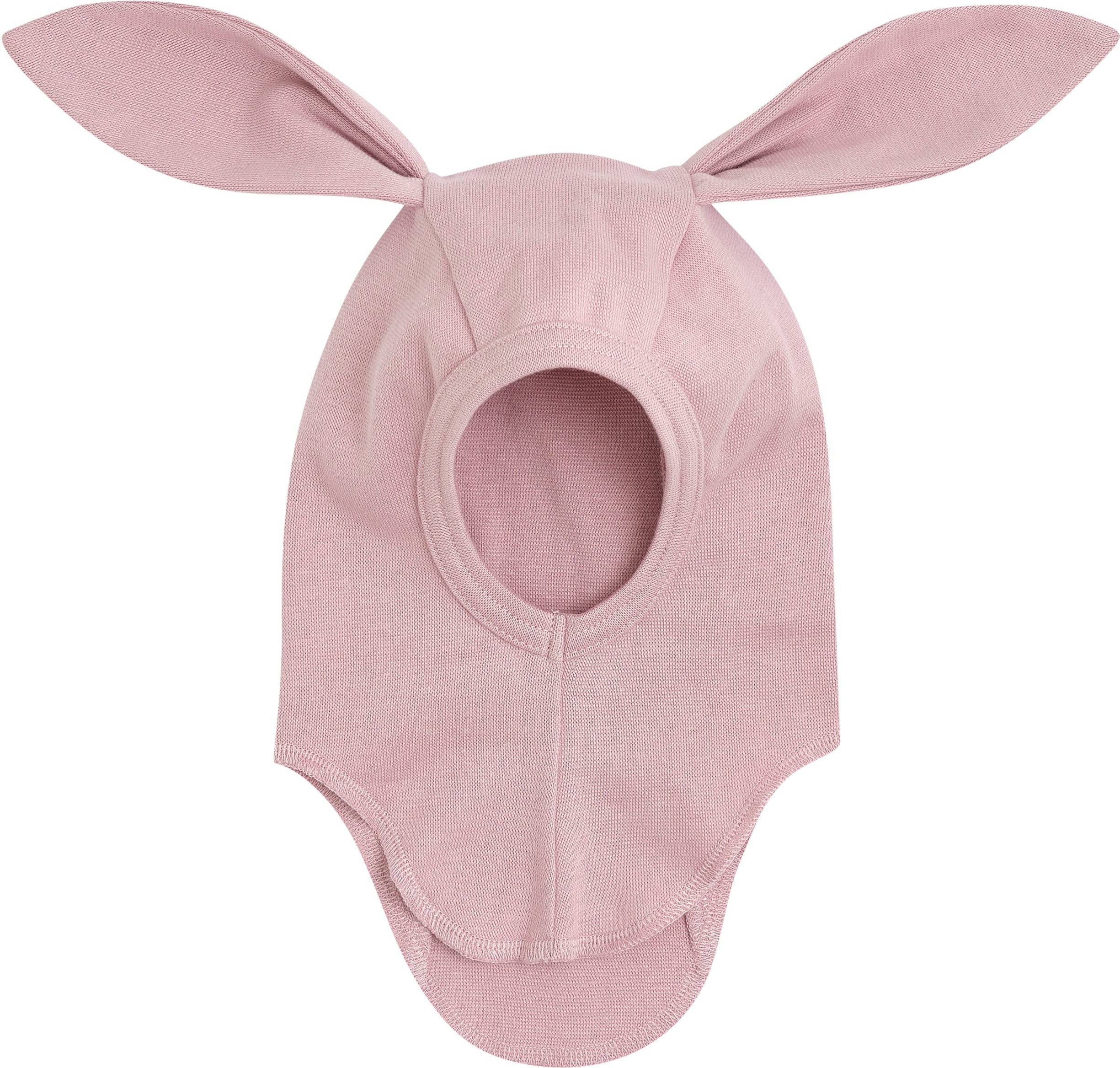 Balaclava Ears Cotton Rib - Pink
