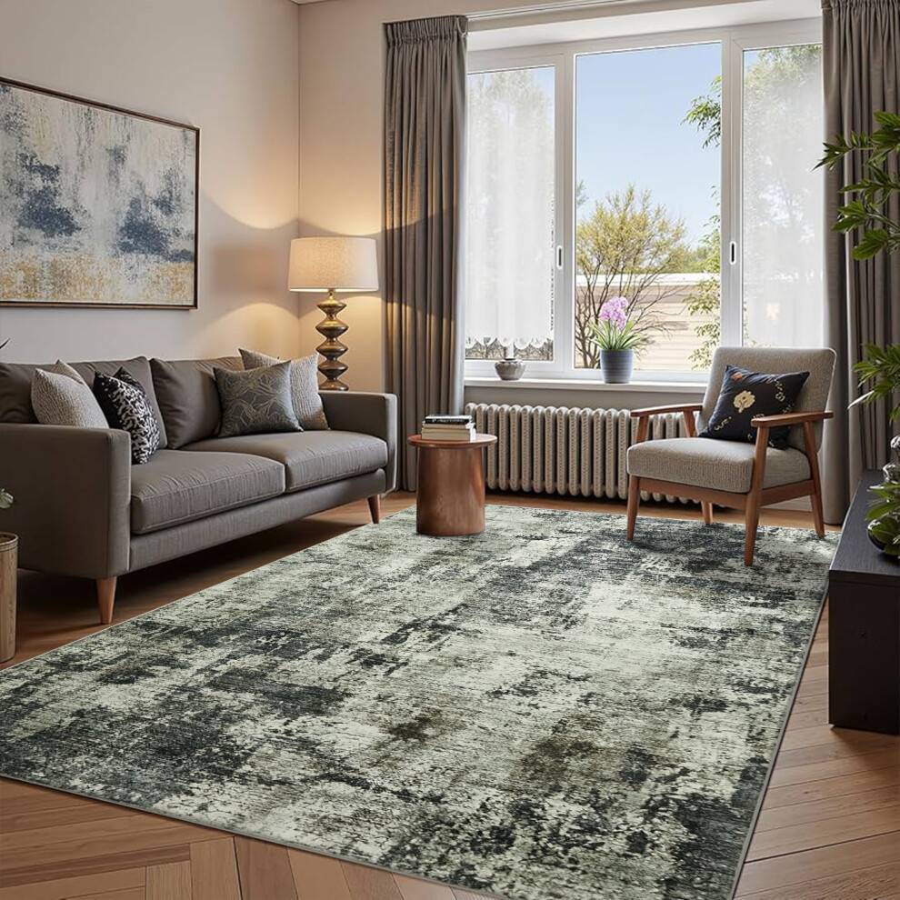 Extra large rugs for living room Abstract Extra Large Rug 240 x 320 cm Grey