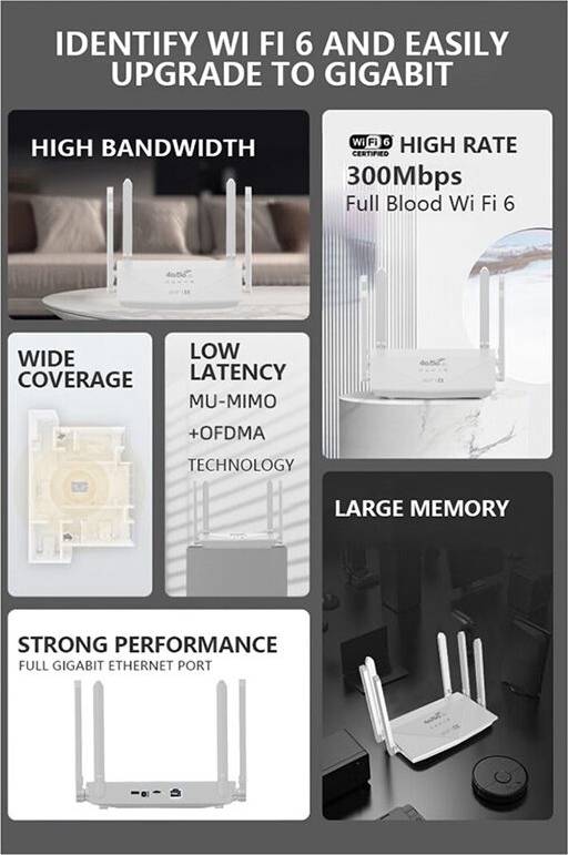 Wifi router wifi6 5G 4G LTE WIFI6 Router Signal Booster