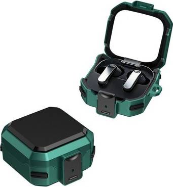Galaxy buds 4 pro FoneFunShop Pro Armor Rugged Case For Galaxy Buds 4 Pro Green