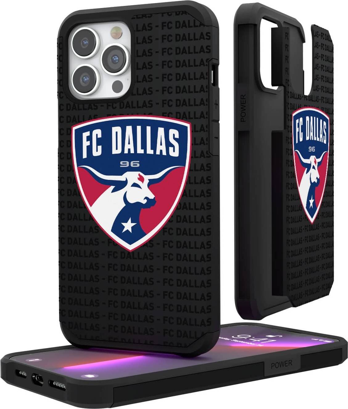 Keyscaper FC Dallas iPhone Text Backdrop Rugged Case