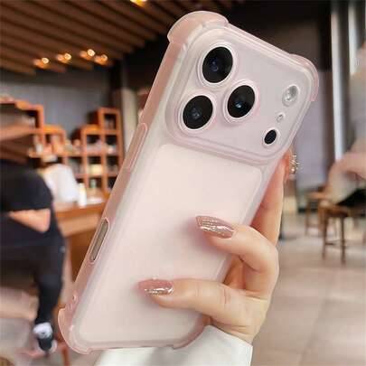 Shein Luxury Solid Color Basic Matte Phone Case