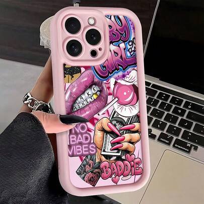 Shein Pink Matte Lens Protection Candy Dollar Sign