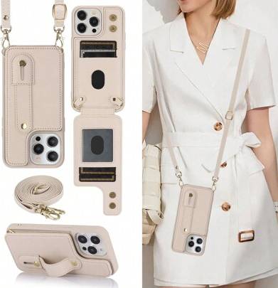 Solid Color Leather Cardholder Phone Case