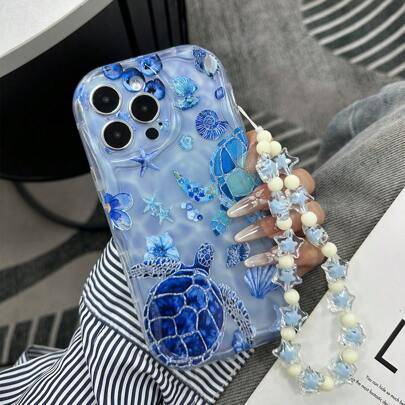 Shein Ocean Cream Colored Pattern Phone Case