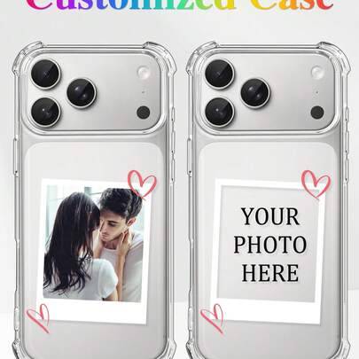 Shein Customizable Anti-Drop Transparent Phone Case