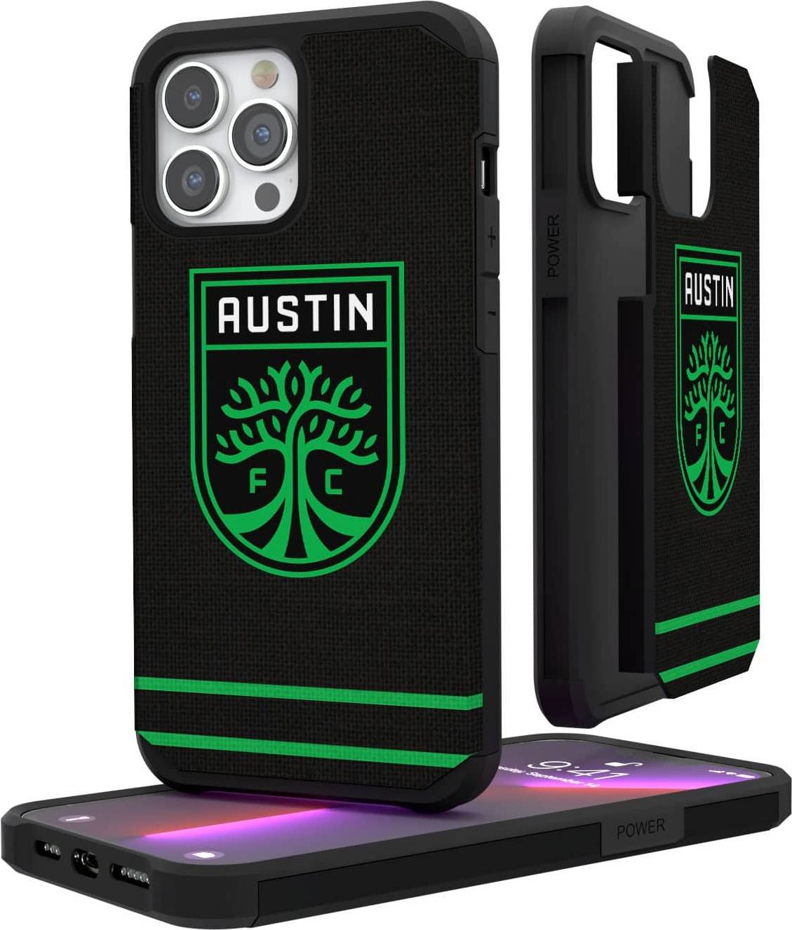 Austin FC iPhone Stripe Rugged Case