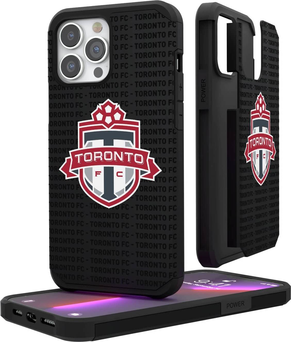 Keyscaper Toronto FC iPhone Text Backdrop Rugged Case 14 Pro Max
