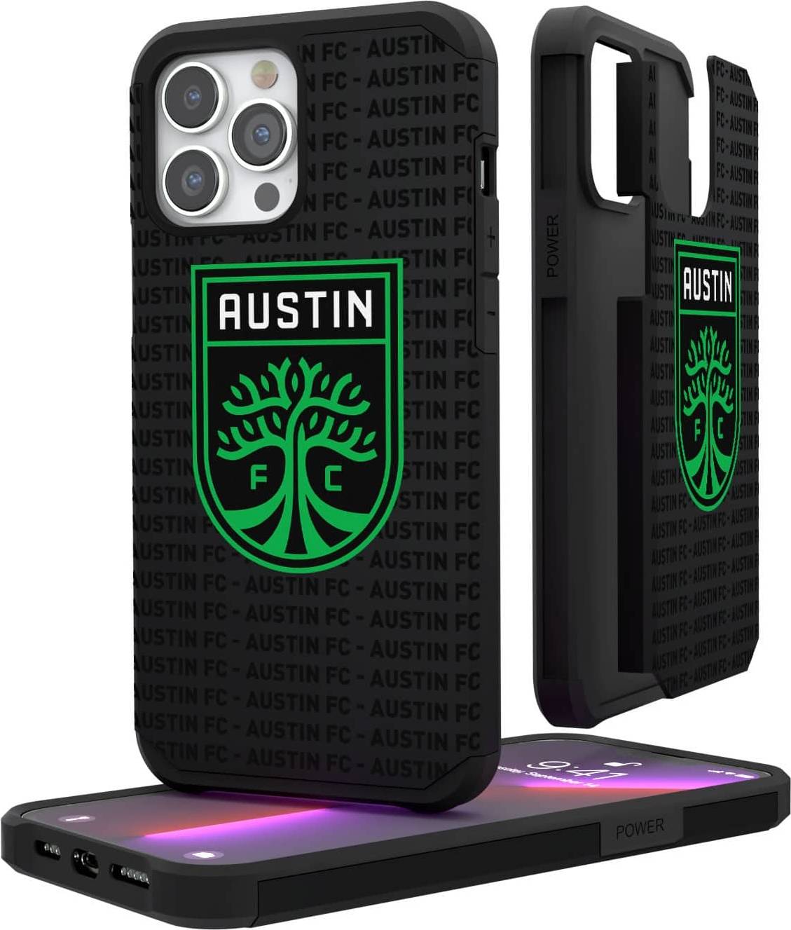 Keyscaper Austin FC iPhone Text Backdrop Rugged Case 12 Pro Max