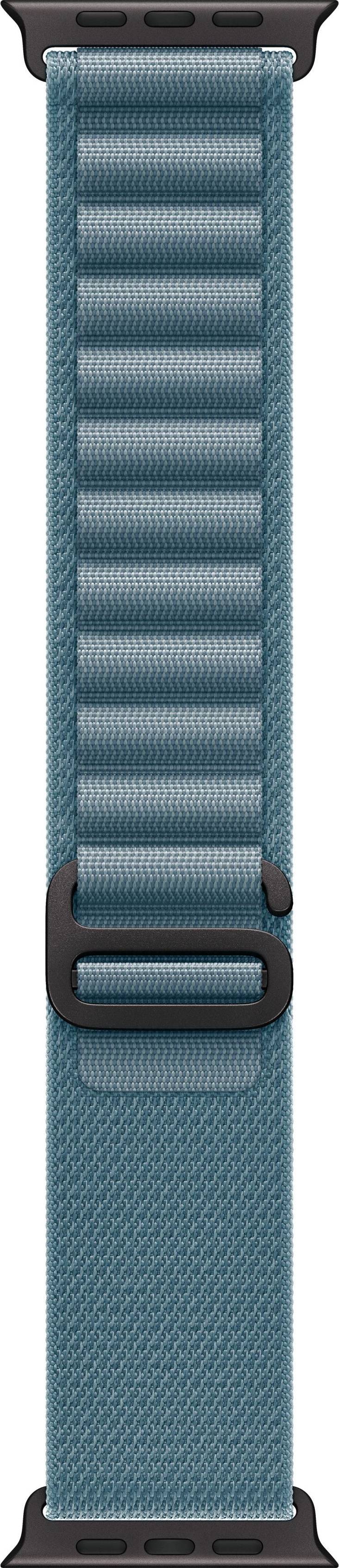 Apple Watch 49 mm med Alpine Loop - Sort Titanium/Sort/Blå
