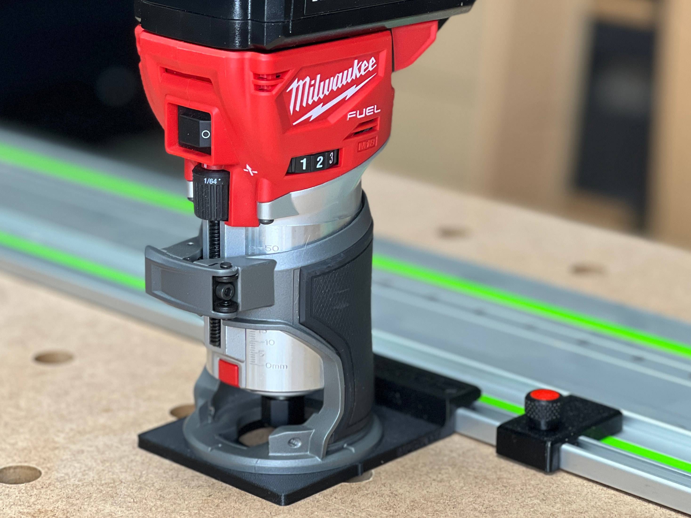 Track saw Etsy Router Adapter To Festool Track Saw Guide Rail M18