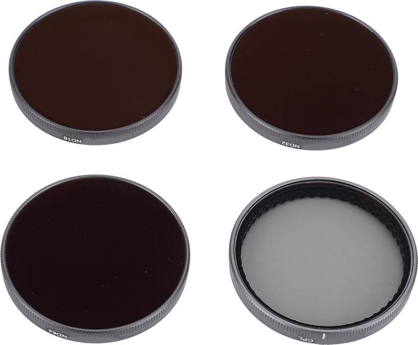 HD Optical Glass Action Camera Filters Set
