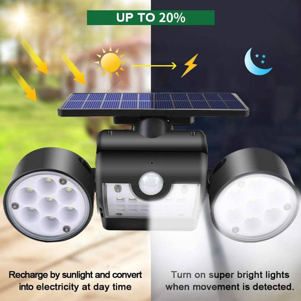 Adjustable Solar LED Lights 2 pcs