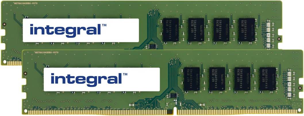 Integral 16GB (2x 8GB) DDR4 RAM 2666MHz PC4-21333 DIMM Desktop/Computer Memory Module Kit.