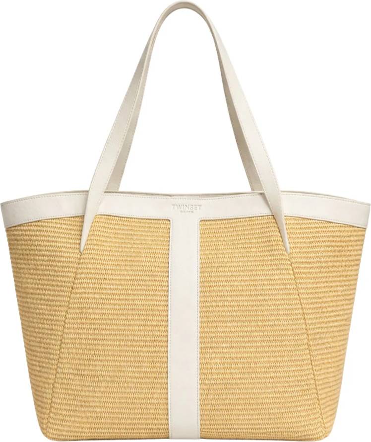 Twinset Raffia-Effect Shopper