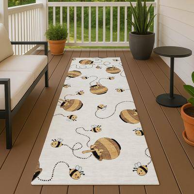 Washable rugs Addison Rugs Washable Kids Honeybee Chantille Rug
