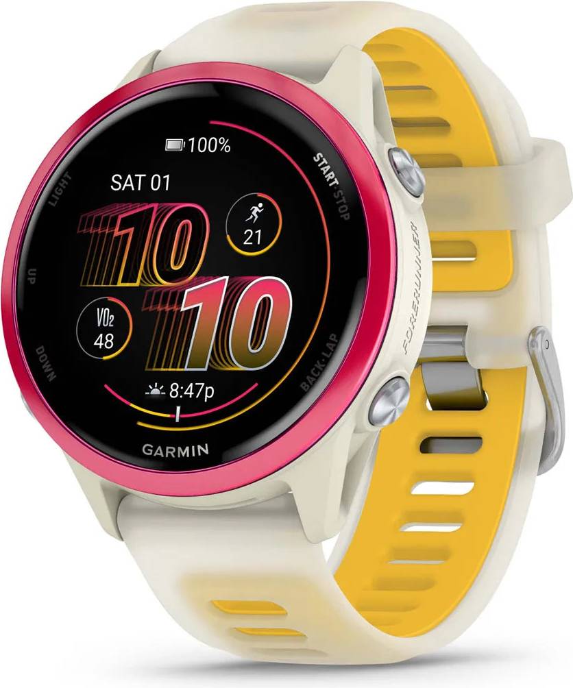 Garmin forerunner 570 Garmin Forerunner 570 47 MM Bone Raspberry Mango