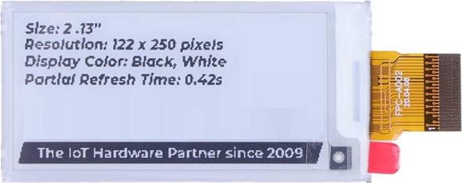2.13 Inch Eink EPaper Display Module