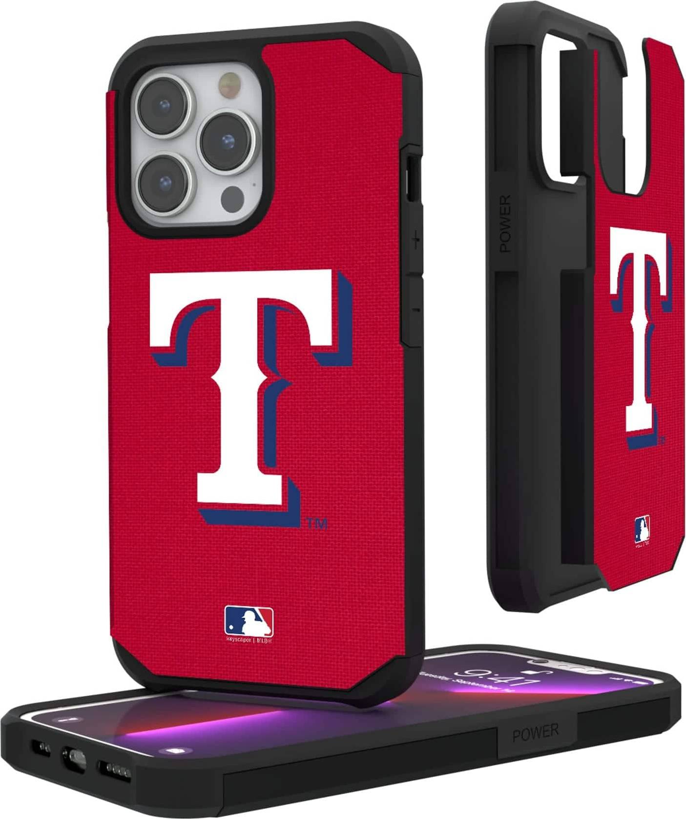 Keyscaper Texas Rangers Red iPhone Rugged Case 16 Pro Max