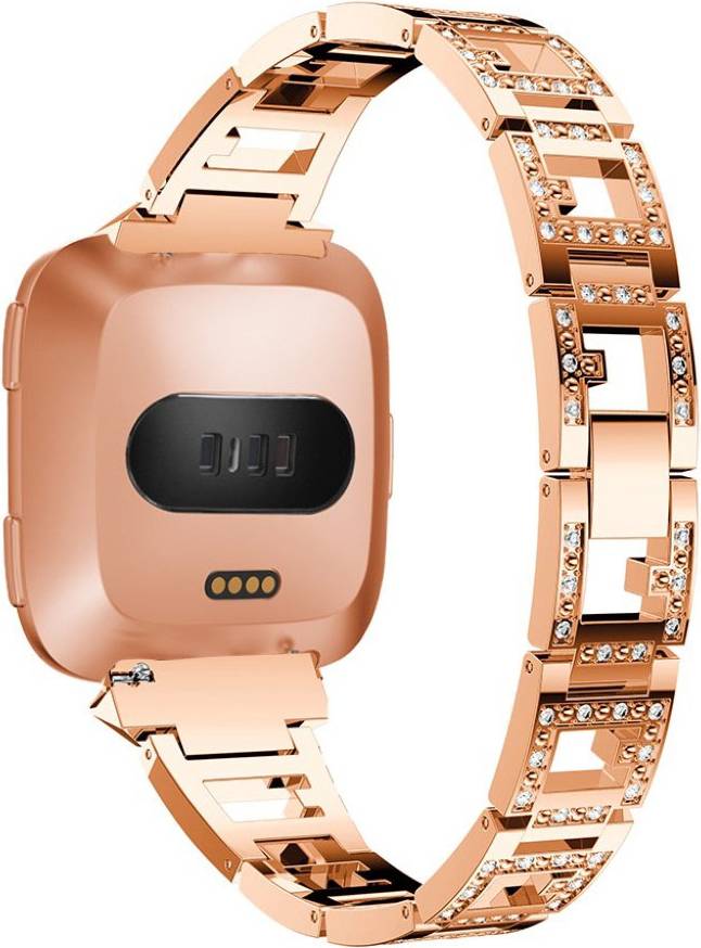 Fitbit Versa Stud Link Rhinestone Watch Strap