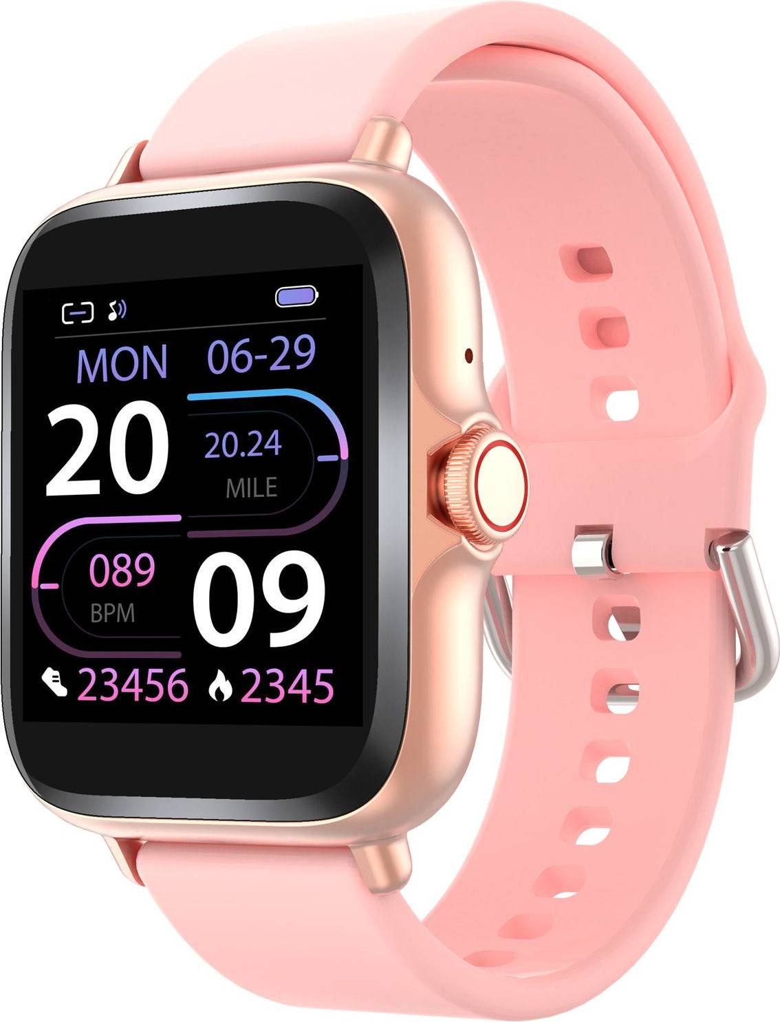 Denver SmartWatch 1.44 Inch Display Hjärtsensor Rosa