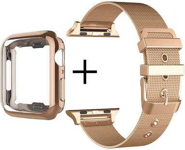 Shein 2st Set Nätband Rostfritt Stål Rosa Guld
