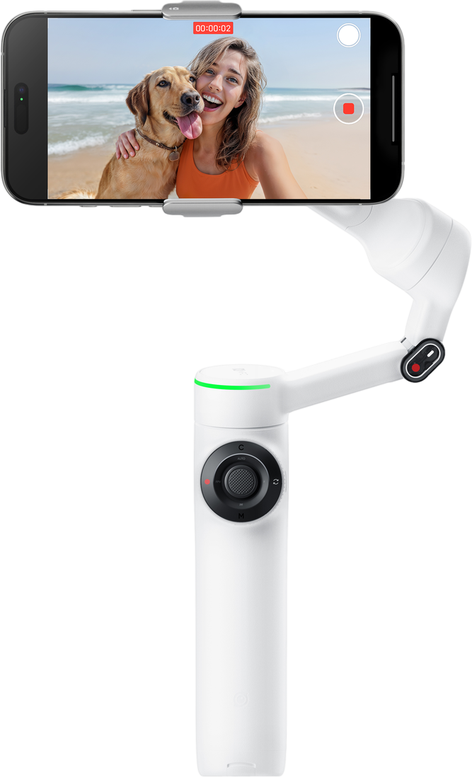 Insta360 flow Insta360 Flow 2 Pro AI Tracker Bundle Summit White
