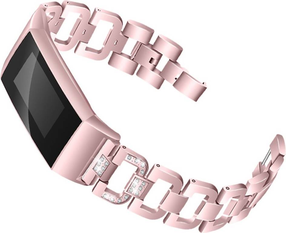 Fitbit Charge Klockarmband 3D Design Strass Rosa