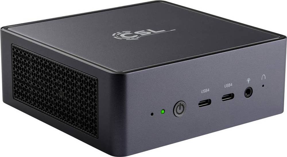 Minipc CSL VenomBox 7640HS Computer Mini-PC Zwart