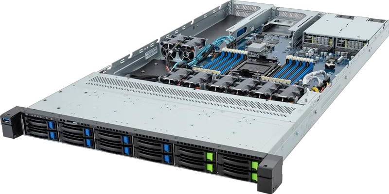 Gigabyte R163-SG2-AAC1-1.X Rack-Server 1U Single-Socket