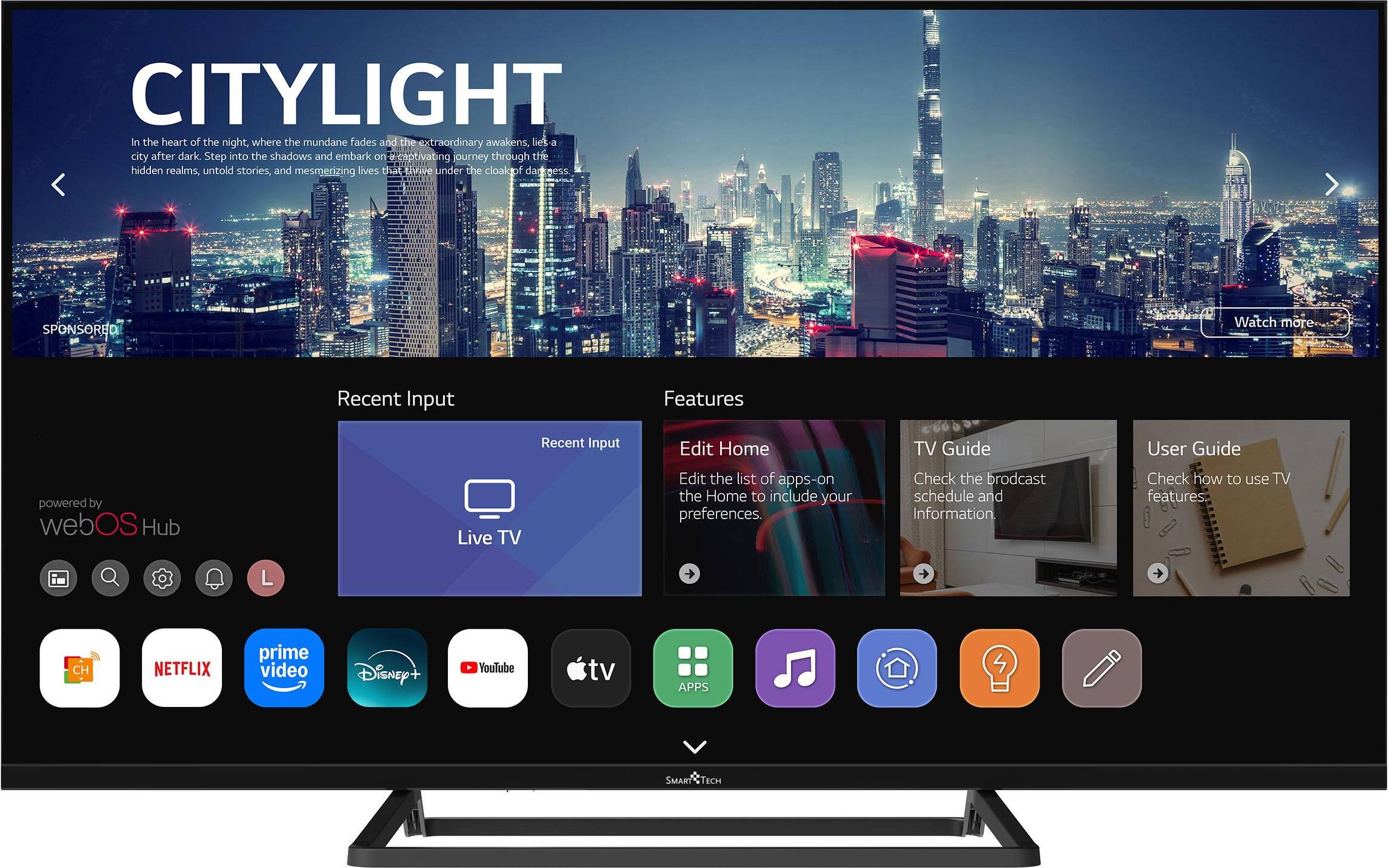 40" smart tv Smart Tech TV LED Full HD 40 Inch Netflix Prime