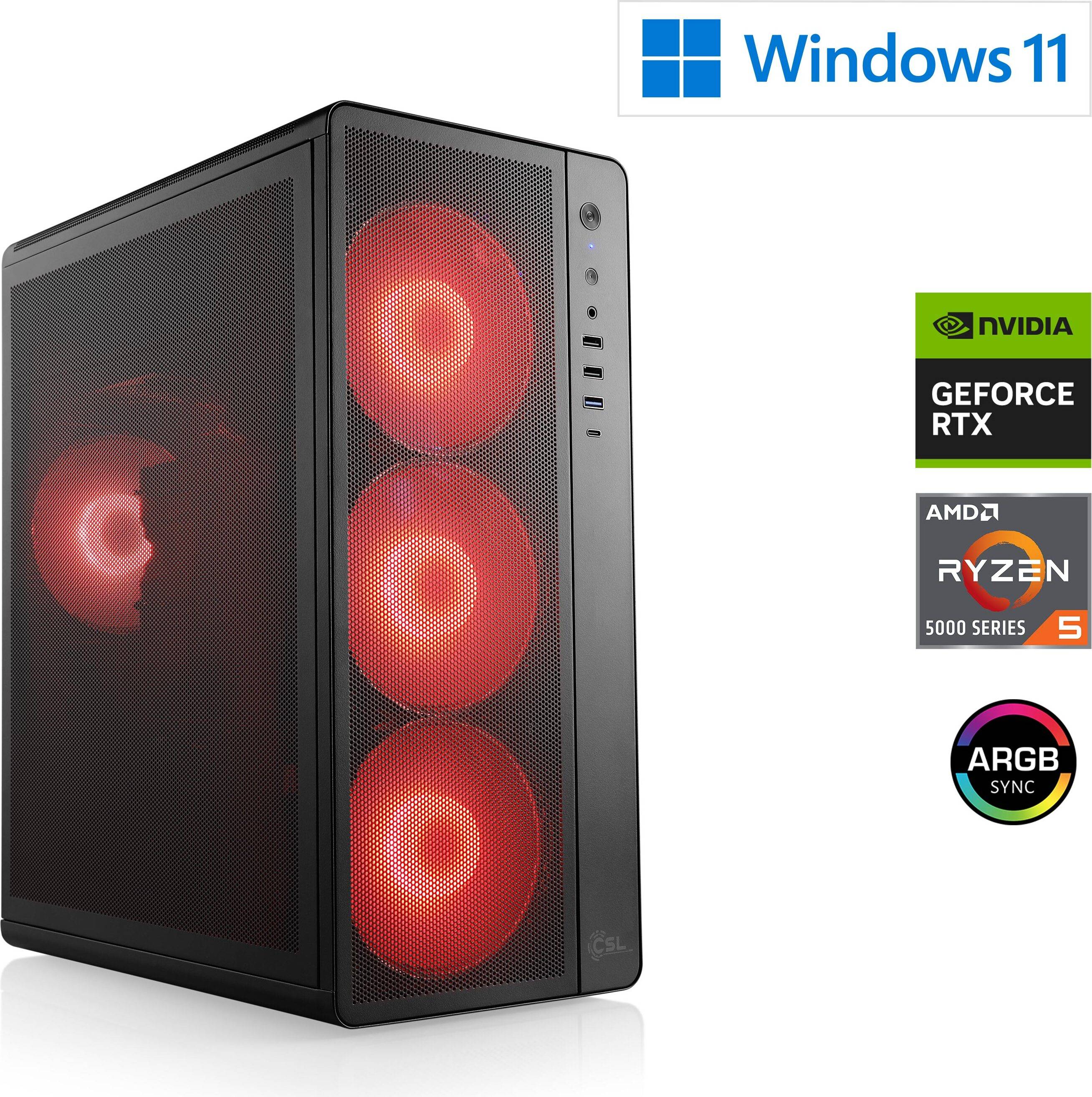 Gaming computer CSL Computer PC De Gaming M12050H 16 Go RAM M.2 SSD