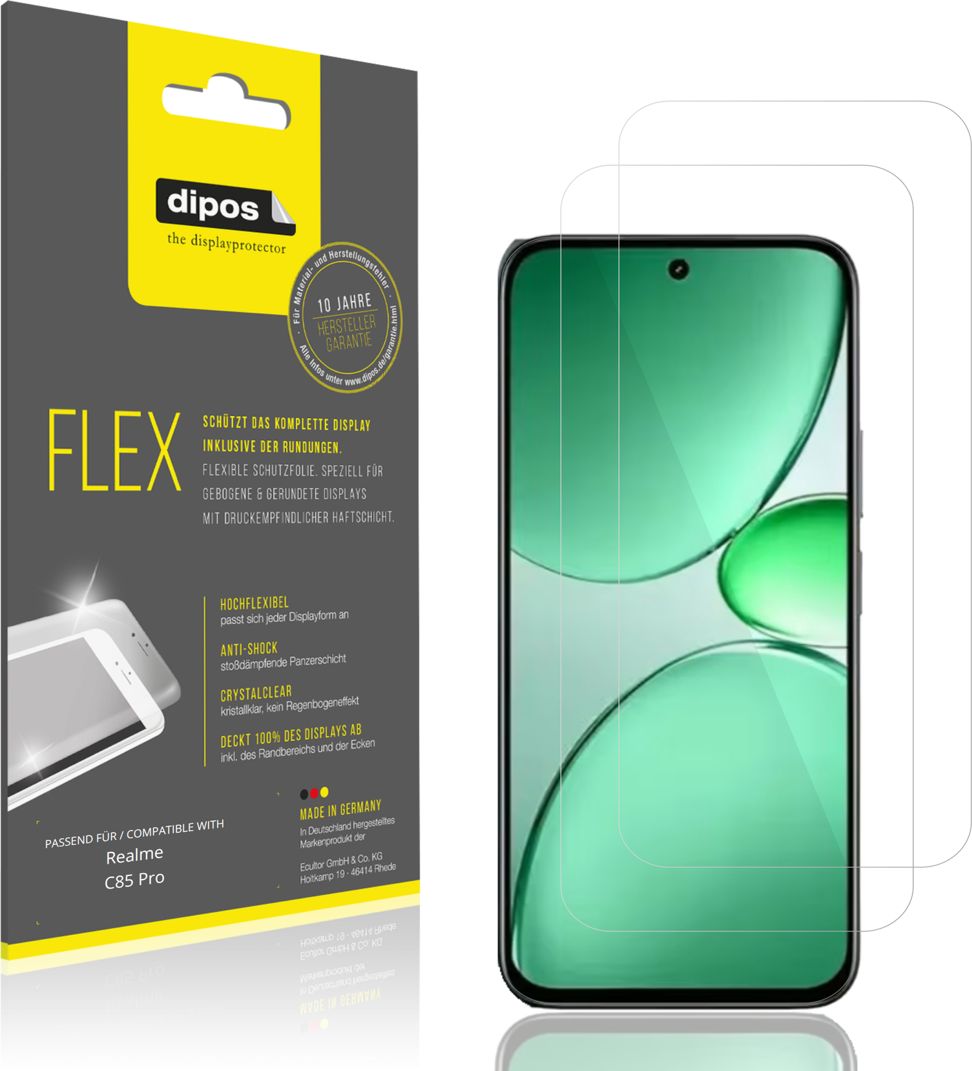 Dipos Screen Protector For Realme C85 Pro 2x
